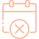 Calendar icon indicating no-show appointments and automated rescheduling.