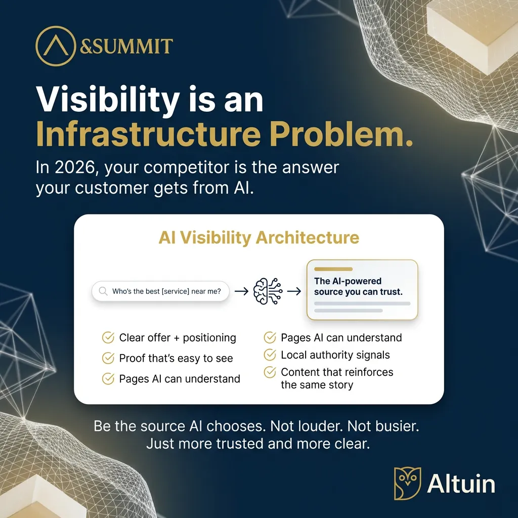Local Calgary business owners celebrating AI visibility success